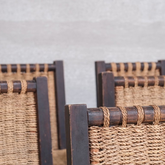 Image 1 of Set di sei sedie da pranzo francesi in stile Art Déco attribuite a Francis Jourdain