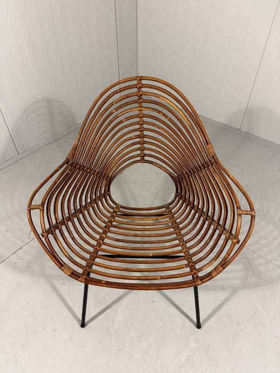 Image 1 of Rotan fauteuils van Rohé Noordwolde, Nederland 1960’s