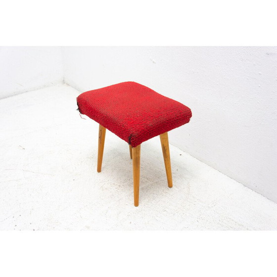 Image 1 of Mid century upholstered footrest, Czechoslovakia 1960s