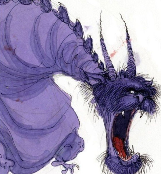 Image 1 of Tim Burton - Untitled - (The Cyclops of Lavender Smoke)