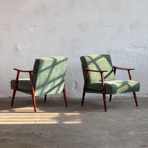Image 1 of Pair of Mid-Century Yugoslavian Sculptural Armchairs, 1960s