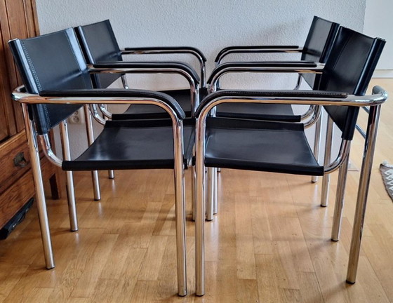 Image 1 of 4x design eetkamerstoelen Bauhausstijl