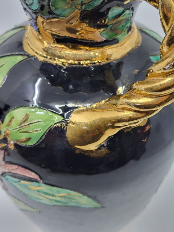 Image 1 of Vallauris RM vase, decorated with fine gold, France, French Riviera, 1950