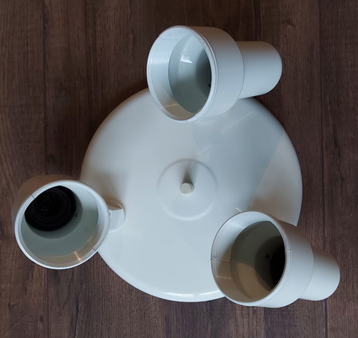 Massive ceiling lamp white with 3 spots