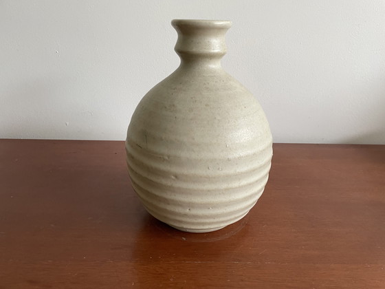 Image 1 of Klaas Fenne De Leeuw Kampen - Pottery Ribbed Vase