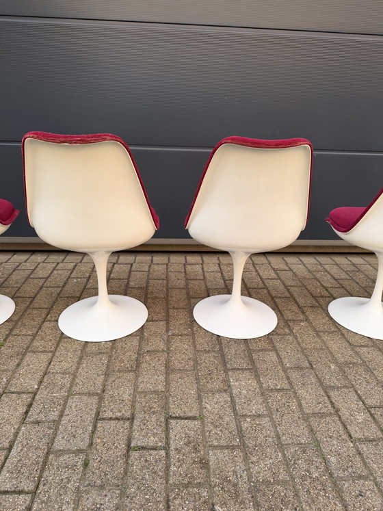 Image 1 of 6x original vintage Knoll Tulip dining chairs by Eero Saarinen