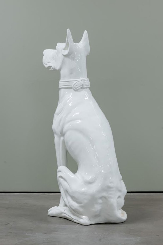 Image 1 of Life-size Great Dane ceramic