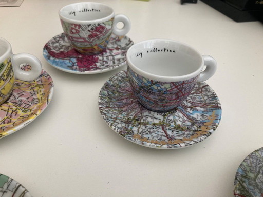 illy collectie- 1998 -Robert Rauschenberg: WK 5 espresso kopjes