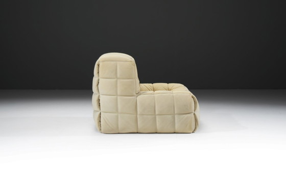 Image 1 of Kashima lounge chair in original leather by Michel Ducaroy - Ligne Roset 1980