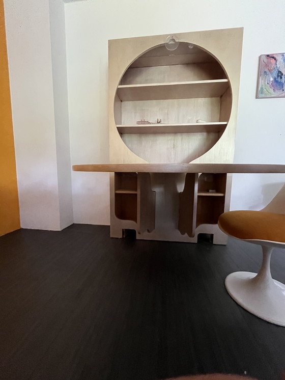 Image 1 of Cabinet and dining table made of thick plywood