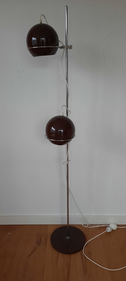 Gepo Floor Lamp Brown Vintage Retro