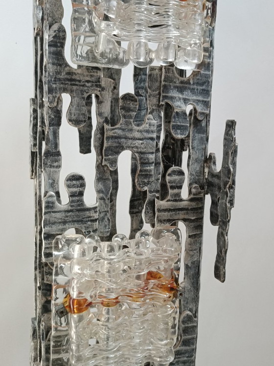 Image 1 of Spectacular brutalist lamppost by Albano Poli for Poliarte, 1970s