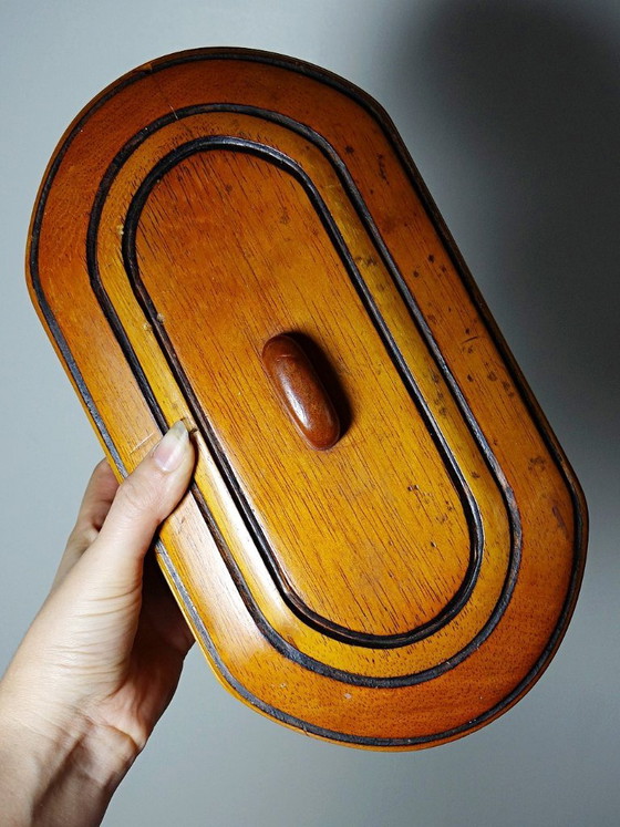Vintage doos van exotisch monoxylhout, volkskunst, krokodillendecor – Decoratieve objecten, Wood (photo 10 of 13)