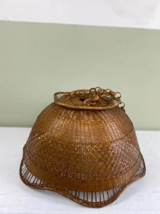 Sospensione vintage in canna – Lampade a sospensione, Wicker, Rattan, Bohemian (photo 2 of 17)
