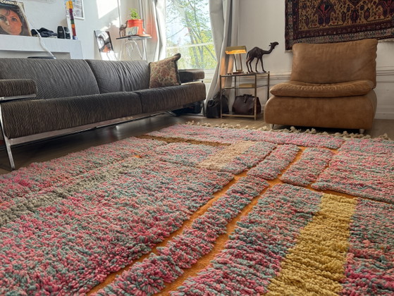 Hand-knotted Moroccan Boucherouite Rug 304 × 193 cm – Rugs & carpets, Wool (photo 15 of 15)