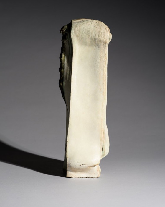 Image 1 of Uta Falter-Baumgarten Signed Studio Ceramic Brutalist Sculpture, Germany 1989 – Monumental Hand-Built Ceramic Object