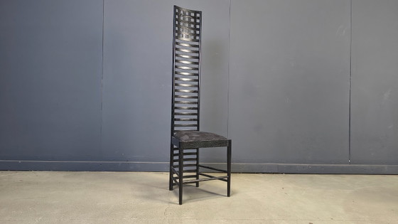 Image 1 of Chaise Cassina 292 Hill House 1 de Charles Rennie Mackintosh, années 1980