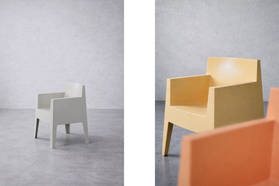 Image 1 of Vintage Mid-Century Italian Modern Atlantide Collection Toy Plastic Chairs by Philippe Starck for Driade, 1990, Set of 4