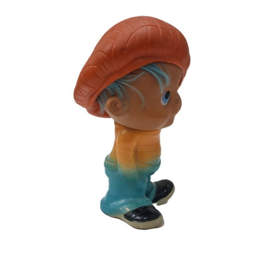 Vintage rubber toy (doll) of a boy, Pepino