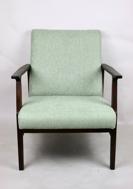 Poltrona GFM63 verde chiaro di J. Kedziorek, anni '70