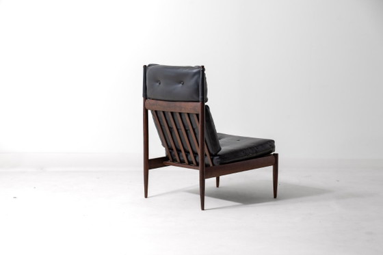 Slender lounge chair in teak, Belgium 1960s – Armchairs, Wood (photo 3 of 5)