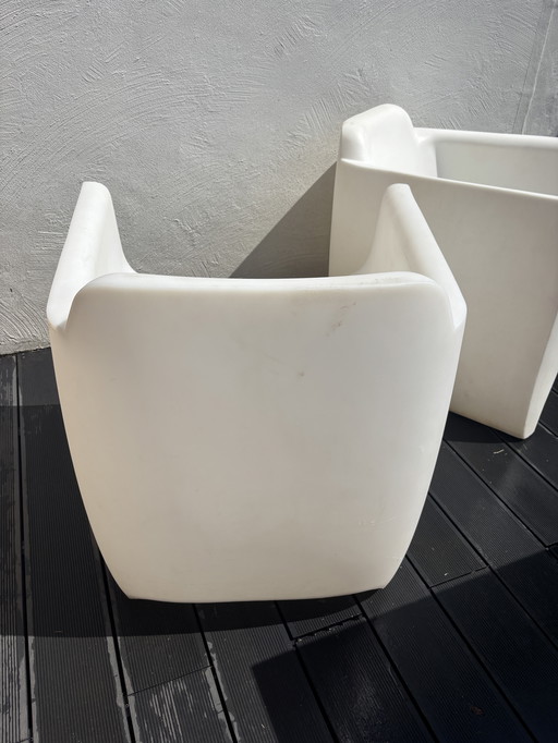 2 Outdoor Fauteuils by Qui est Paul