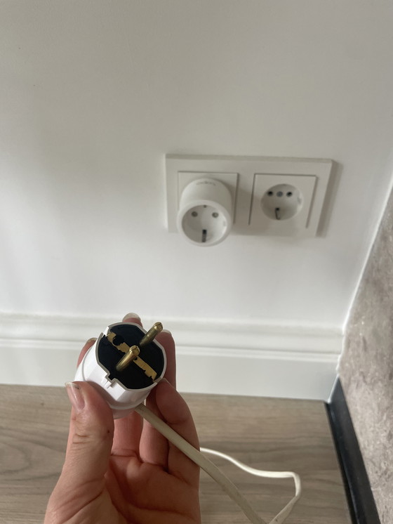 Image 1 of Witte space age lamp met bollen