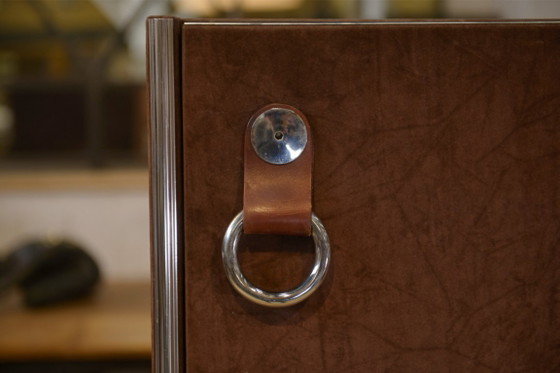 Image 1 of Twee kledingkasten van Guido Faleschini, geproduceerd door Mariani voor Hermès, jaren 70.