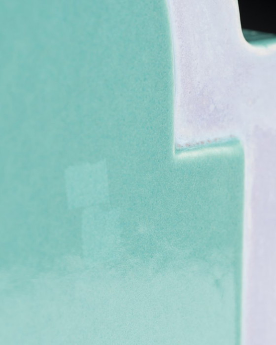 Image 1 of Rare Postmodern Ceramic Vase Duo Karl Till Staatliche Majolika Karlsruhe, 1996