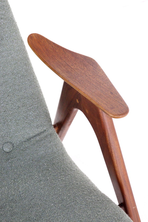 Image 1 of Louis van Teeffelen per Wébé poltrona vintage con rivestimento nuovo