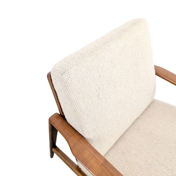 3x Poltrone Vintage Midcentury Noce anni '60 easy chair – Legno (photo 9 of 10)