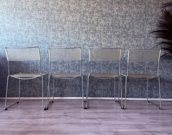 Image 1 of 4x Spaghettistoelen van Giandomenico Belotti voor Alias, ca.80s