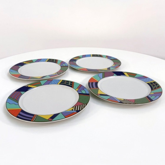 Image 1 of Par de platos para servir Metropol de Barbara Brenner para Rosenthal, década de 1990