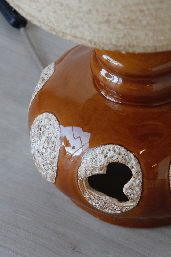 Image 1 of Vintage 1970s Ceramic Lamp - Retro Lighting