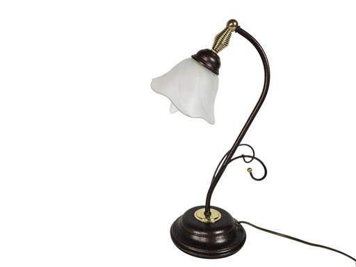 Massiv - AF Cincuanta Italien - Tischlampe - Kronleuchter Lampe - Tischlampe - Metall - Glas - 90er Jahre