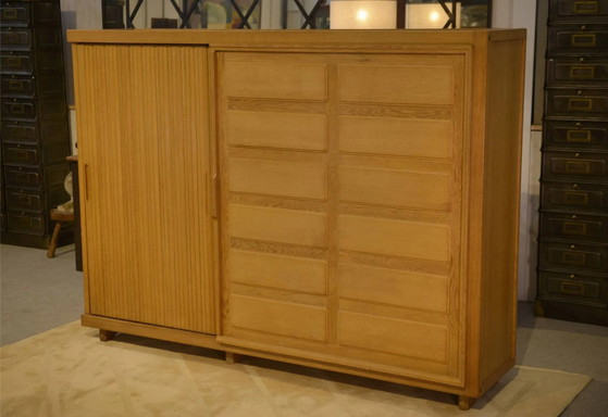 Armadio in rovere di Guillerme and Chambron anni '50 – Guillerme & Chambron, Mid Century Modern (photo 14 of 14)
