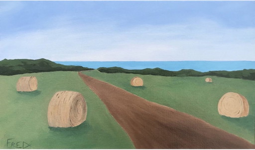 Oil on canvas stretcher.   Format 46x27cm