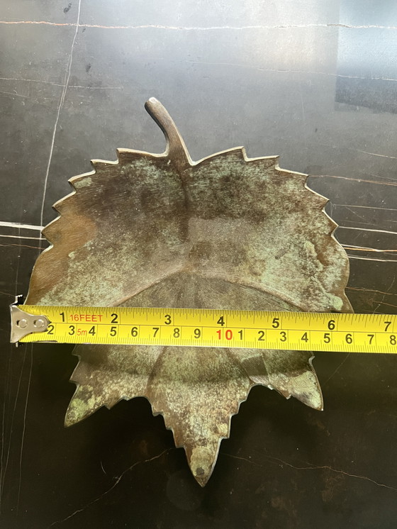 Image 1 of Dekoratives Tablett in Form eines Blattes (2 Stück)