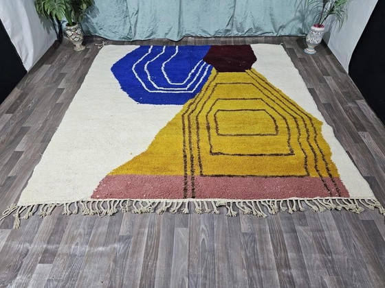 Authentic Traditional Handmade Pure Wool Rug, size 3/4 m, Ahrend, Rugs & carpets, Blue (photo 3 of 9)