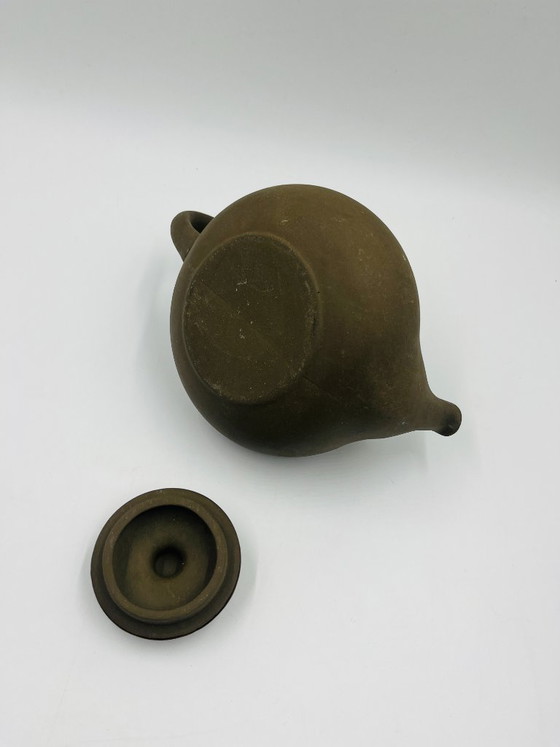 Teiera in gres "Ringeling" di Herman Zaalberg, Accessori da tavola, Ceramica, Marrone, Rustic (foto 10 di 10)