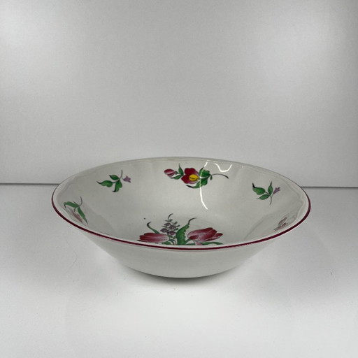 MM Salad Bowl, Réverbère Model by KG Lunéville, tulip motif – servies, Ceramic