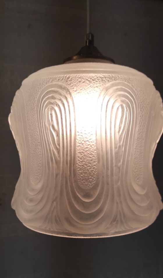 Image 1 of Art Deco portable lamp in pâte de verre - mid-20th century