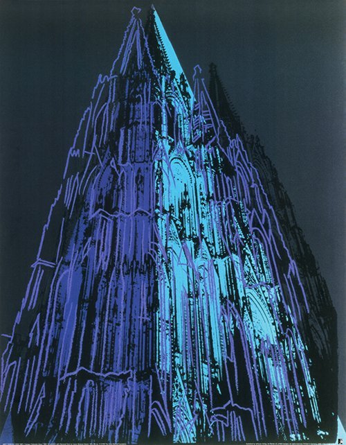 Andy Warhol --Lithographie couleur offset Cathédrale de Cologne