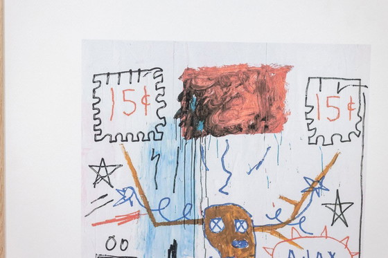 Image 1 of Jean-Michel Basquiat. Serigrafía numerada en color. Década de 1990.
