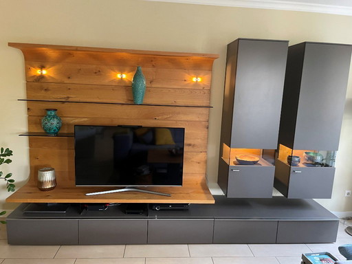 Parete attrezzata Gwinner con credenza , tortora