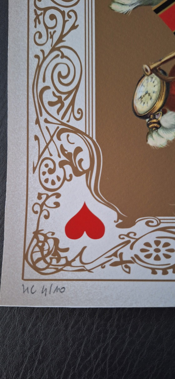 Image 1 of Signierter und nummerierter Kunstdruck von Benjamin Lacombe; Alice, das weiße Kaninchen