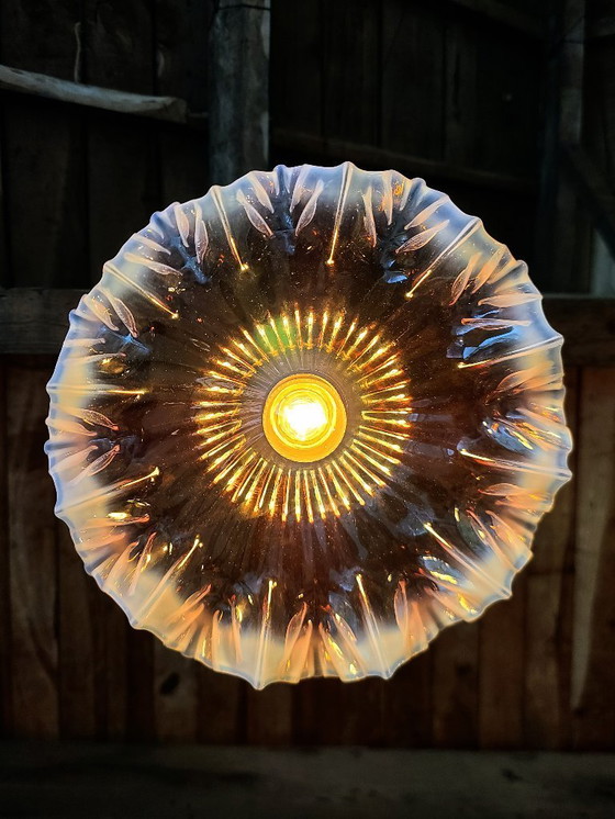 Image 1 of sospensione in vetro opalino rosa