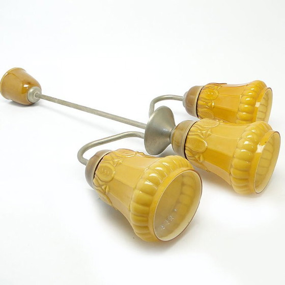 Mid-Century Chandelier From Polam, Germany, 1970s – Ceramic, Metal (photo 7 of 9)