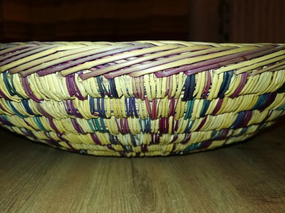 Image 1 of Vintage oosters geweven mand