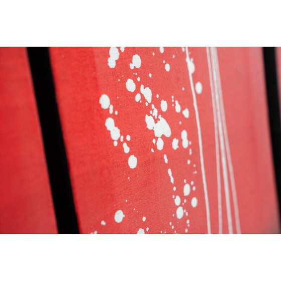 Image 1 of Cuadro tríptico abstracto vintage, 2000